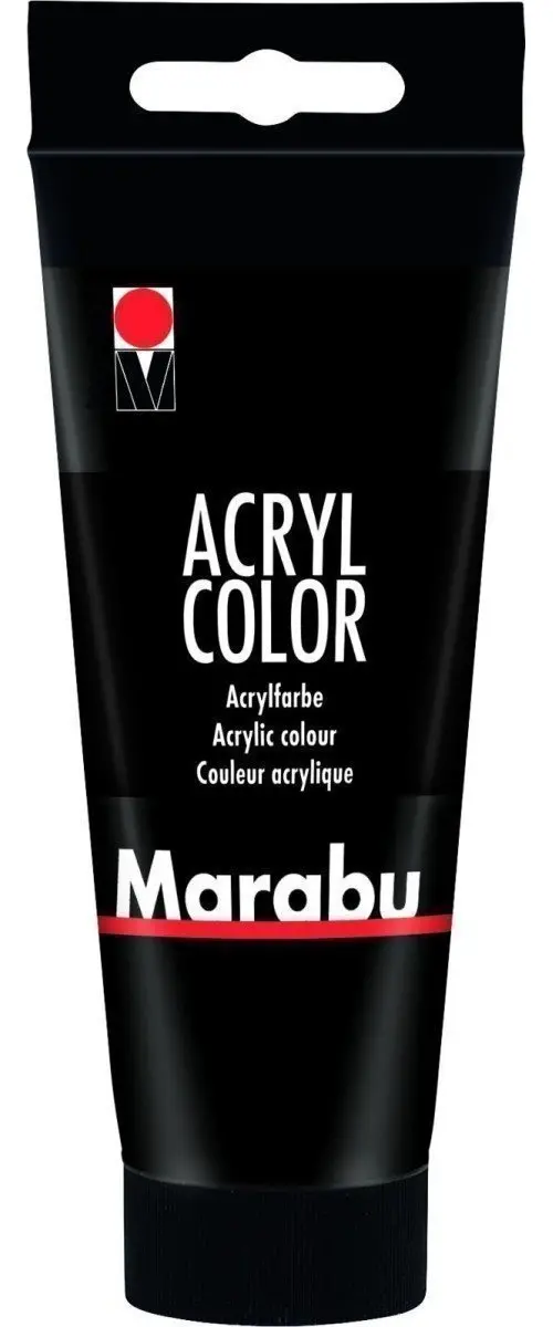 Marabu Acryl Color akrylová barva - černá 073, 100 ml