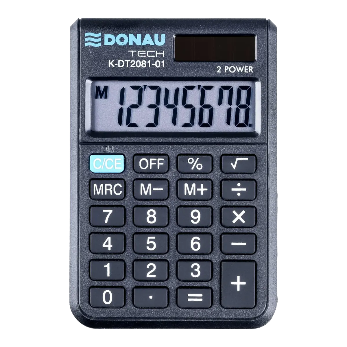 Kapesní kalkulačka Donau TECH 2081, 8místná - černá