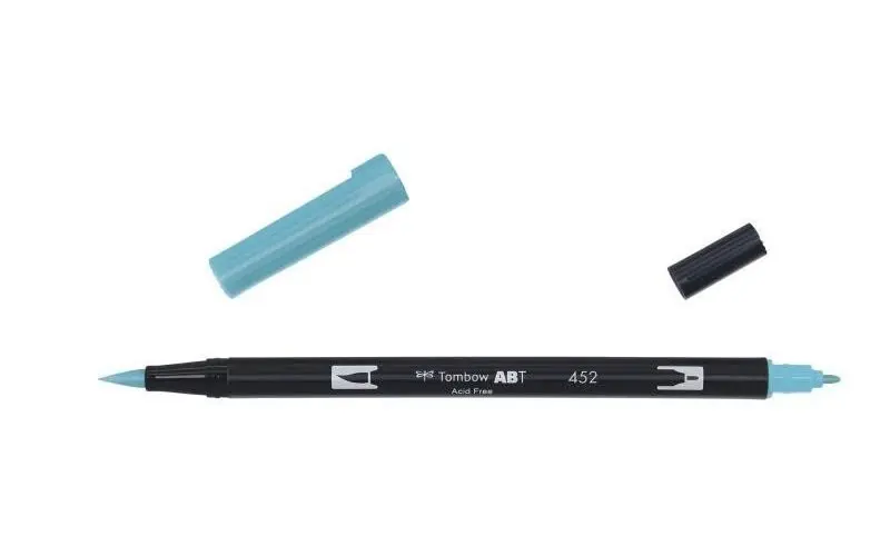 Tombow Oboustranný štětcový fix ABT - process blue