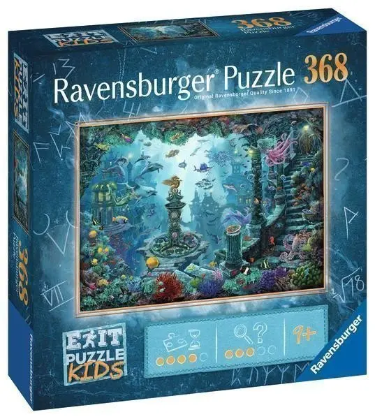 Ravensburger Exit KIDS Puzzle: Potopená Atlantida - 368 dílků