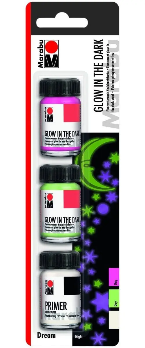 Marabu fluorescenční barva sada DREAM 3 x 15 ml