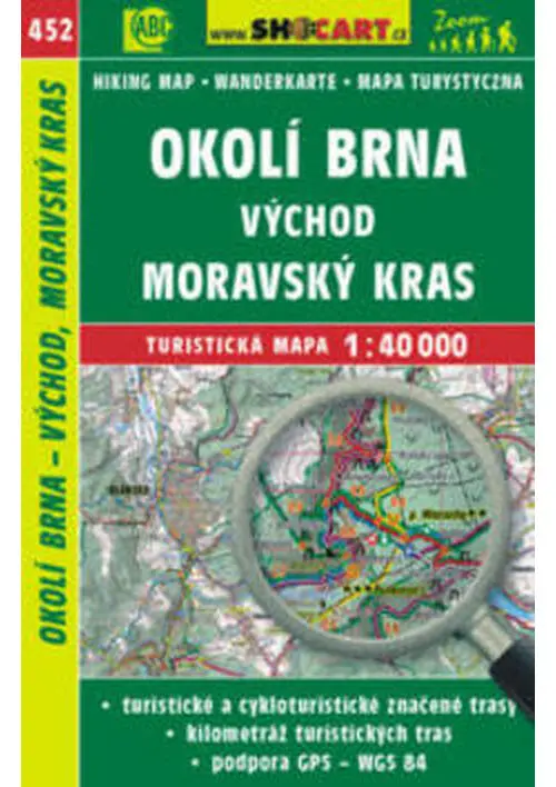 SC 452 Okolí Brna východ, Moravský kras 1:40 000