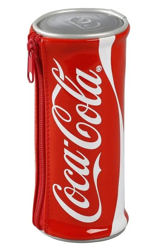 Penál plechovka Coca-Cola červený