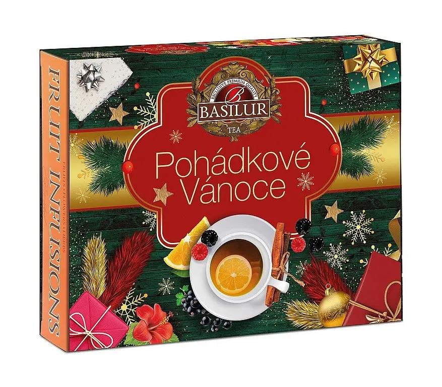 Basilur Pohádkové Vánoce - variace ovocných čajů - 60 ks