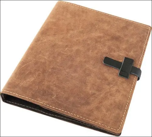 Kožený šanon Barva kůže: Pull up Braun (D216)