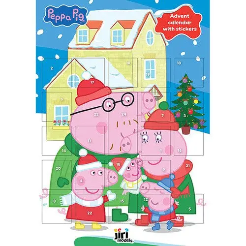 Adventní kalendář se samolepkami Prasátko Peppa - Neznámý