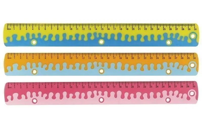 Keyroad Pravítko 30 cm, Coral - mix motivů