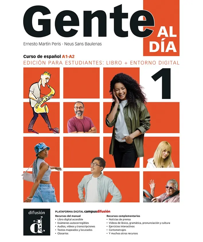 Gente al día 1 (A1-A2) – Edición híbrida Libro + Campus (12 meses)