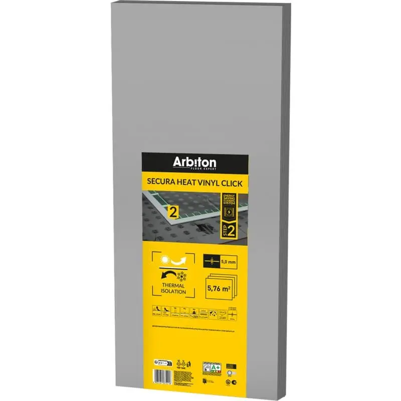 5 mm Podložka pod vinylovou podlahu click Arbiton Secura Heat Vinyl Click 5,0 mm
