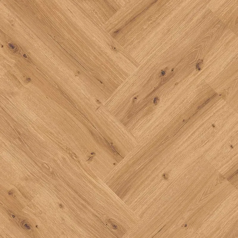 Vinylová podlaha BRASED Ecoline Herringbone HB lepený 9590 Dub královský hnědý