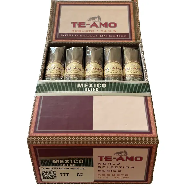 Doutníky Te Amo World Selection Series Robusto Mexico 54x5