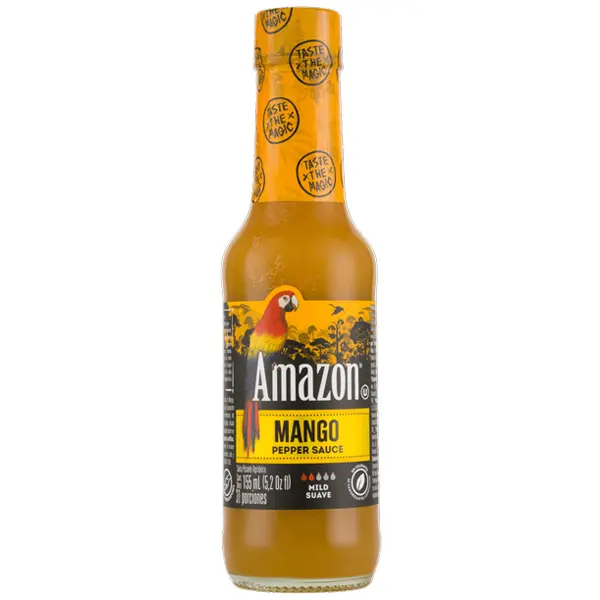 Amazon Mango Spicy 155ml - Omáčka s příchutí manga (mírně pálivá)
