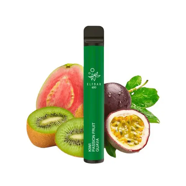 ELF BAR 600 jednorázová ecigareta Kiwi Passion Fruit Guava - 20mg