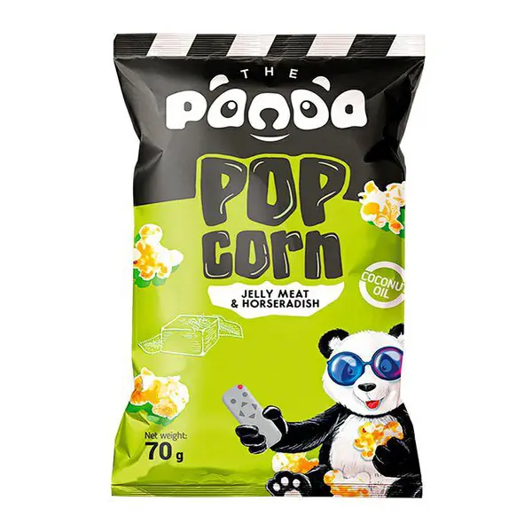 Popcorn Panda s příchutí bůčku a křenu 70g