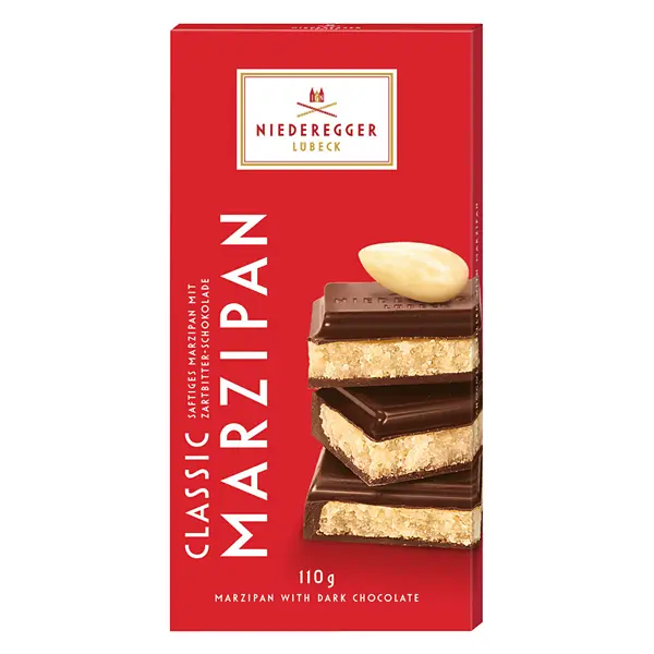 Niederegger Hořká čokoláda plněná marcipánem 110g
