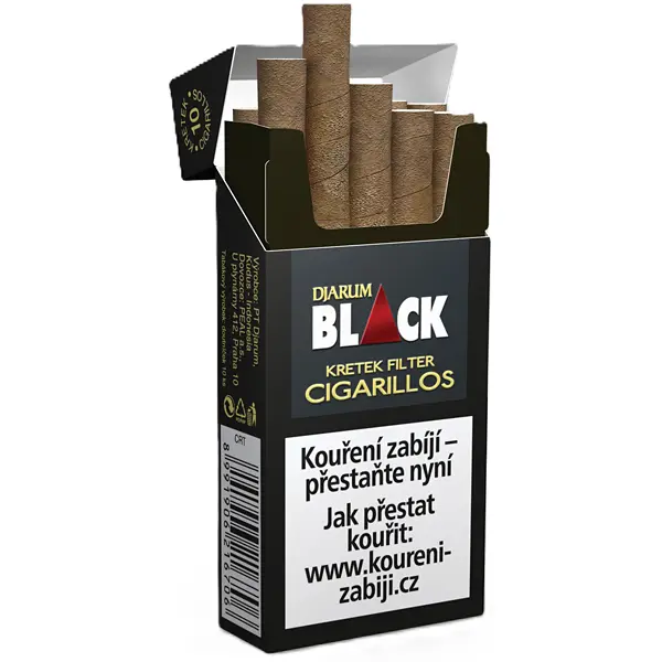 Doutníky Djarum Black Kretek Filtr Cigarillos 10ks