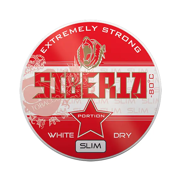 Siberia -80°C Degrees White Dry SLIM Chew Bags 13g
