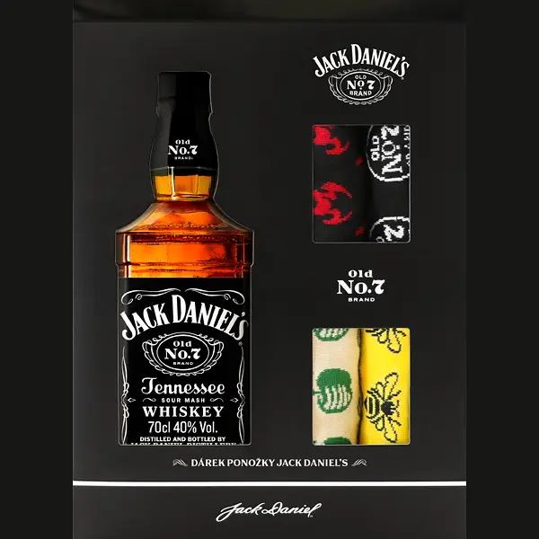 Jack Daniel's Tennessee Whiskey + 4x ponožky 40% 0,7l