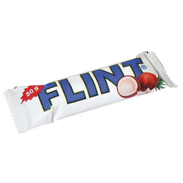 Kokosová Tyčinka s Bílou Polevou 50g Flint
