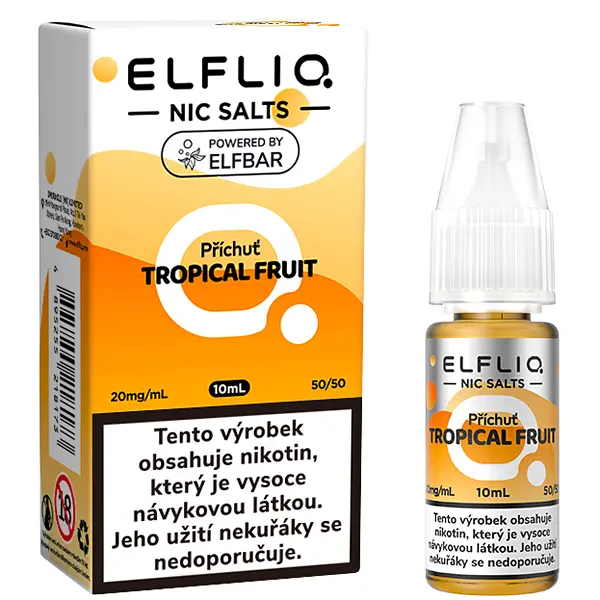 e-liquid ELF BAR ELFLIQ Tropical Fruit 10ml Obsah nikotinu
