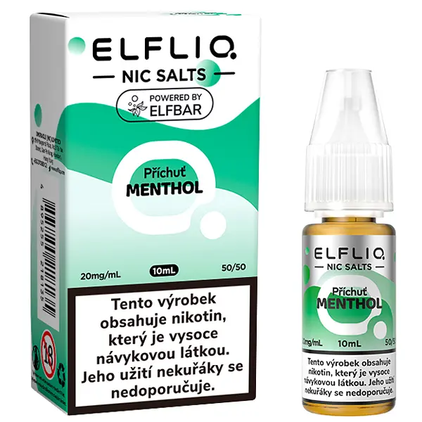 e-liquid ELF BAR ELFLIQ Menthol 10ml Obsah nikotinu
