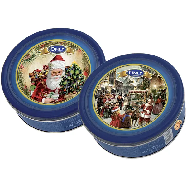 Only Butter Cookies Nostalgic - Máslové sušenky ve vánoční plechové dóze 454g