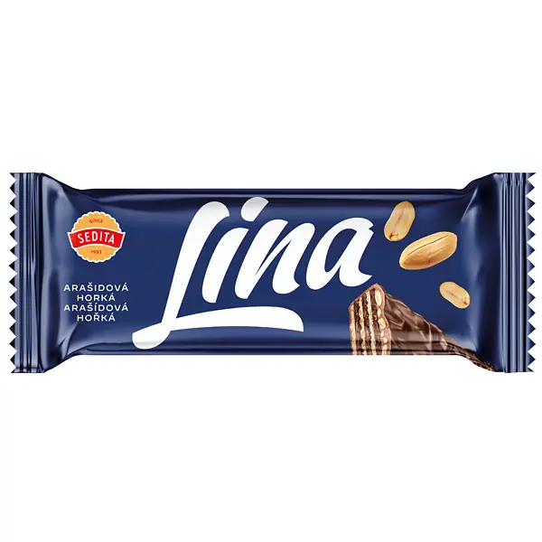 Lina Arašídová Hořká v Kakaové Polevě 50g Sedita