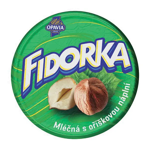 Opavia Fidorka - mléčná s oříšky, 30 g