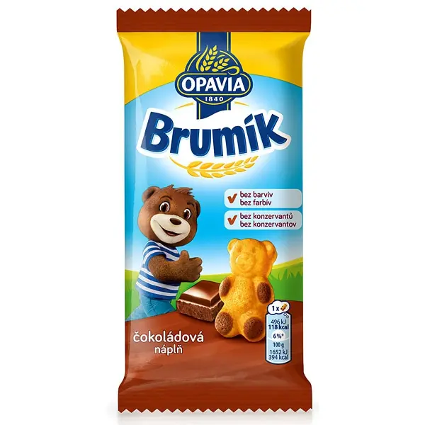 BeBe Brumík Čokoládová Náplň 30g Opavia