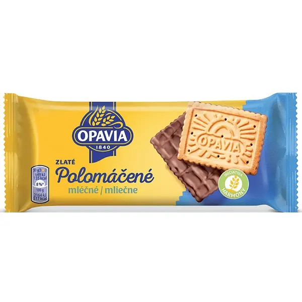 Zlaté Polomáčené Mléčné 100g Opavia