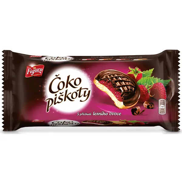 Figaro čoko piškoty s náplní s lesních plodů 147g