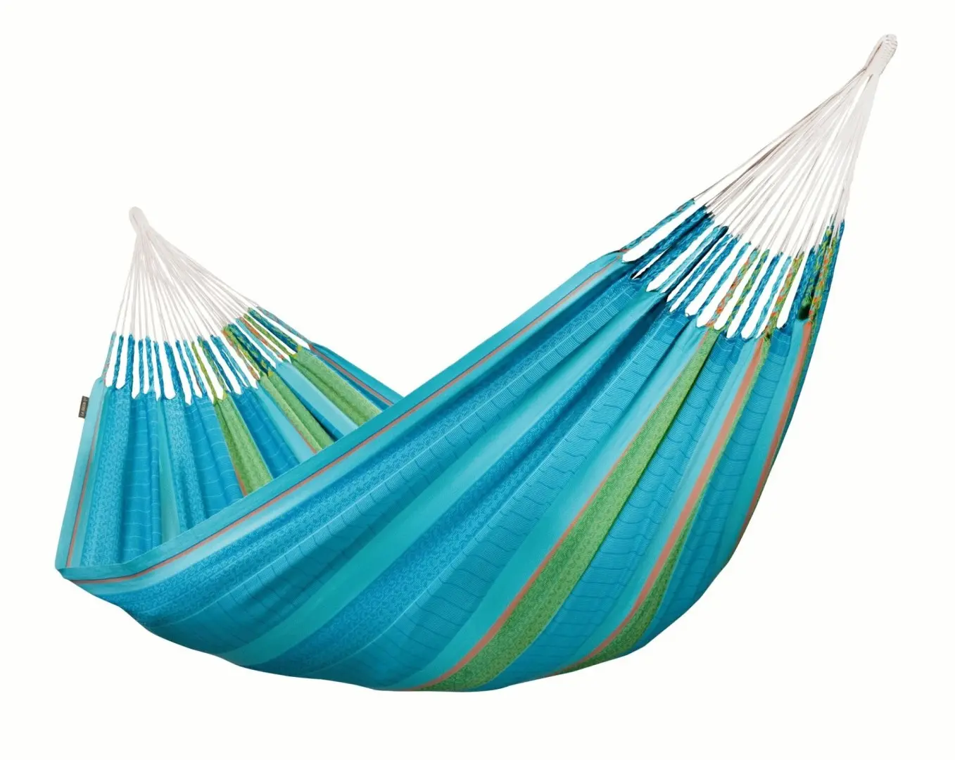 La Siesta Houpací síť FLORA KINGSIZE STRIPES - curacao