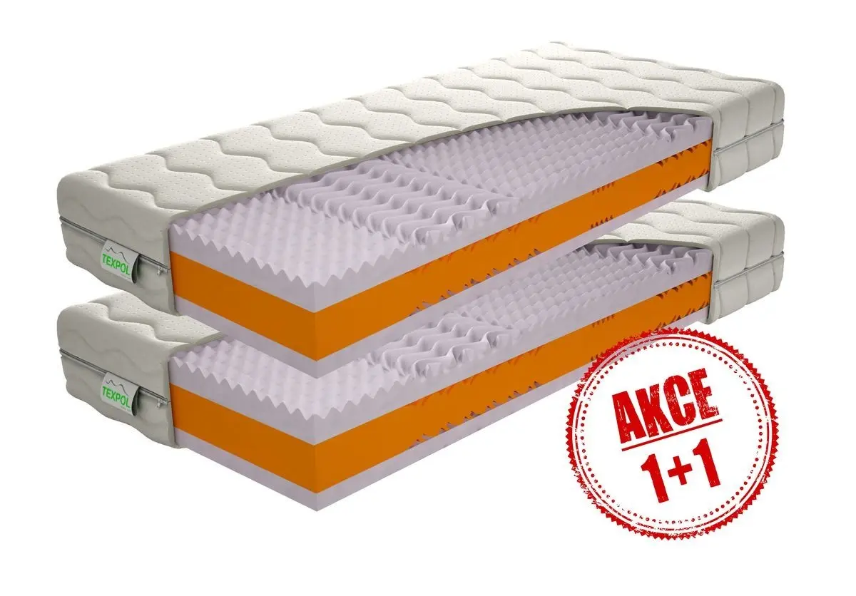 TEXPOL KERIN - matrace v akci 1+1 z PUR pěny