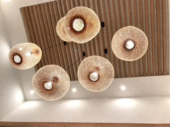 DreamLux Designové proutěné stropní svítidlo - oválné