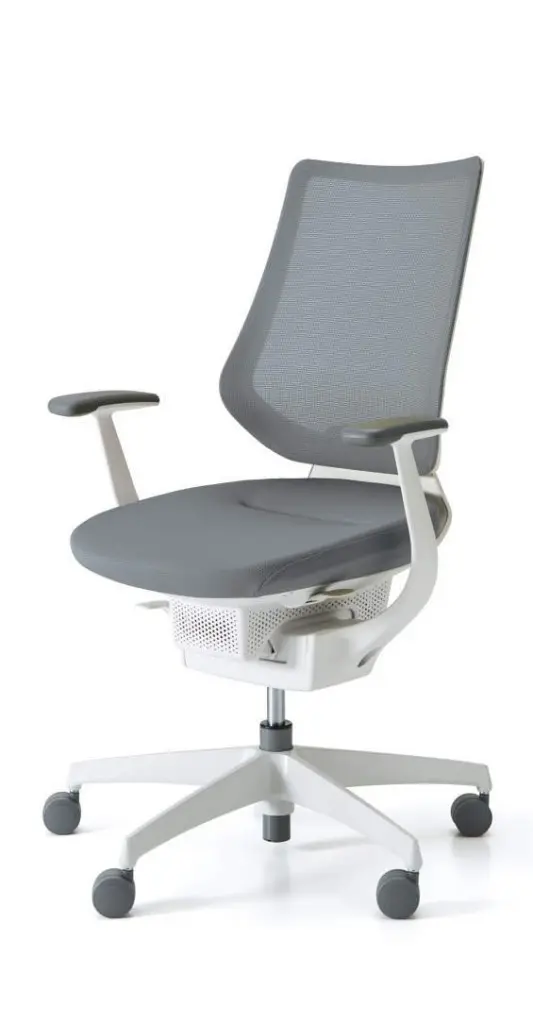 Kokuyo Japonská aktivní židle - Kokuyo ING GLIDER 360° bílá kostra