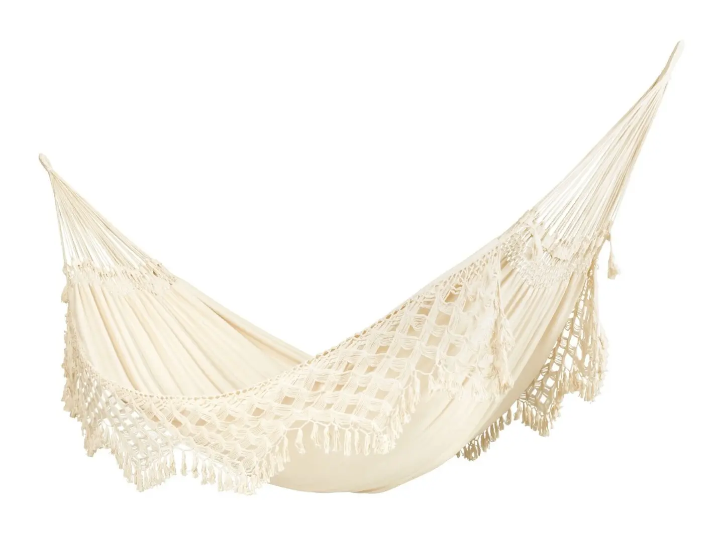 La Siesta BOSSANOVA KINGSIZE Mono Latte - luxusní houpací síť se dokonale přizpůsobí křivkám vašeho těla