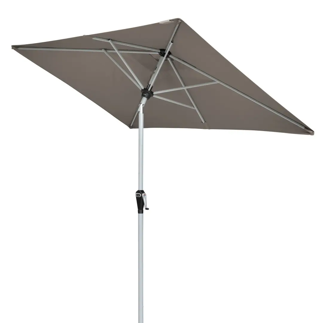 Slunečník s automatickým naklápěním klikou Doppler ACTIVE 210x140 cm, hnědá DP457460846