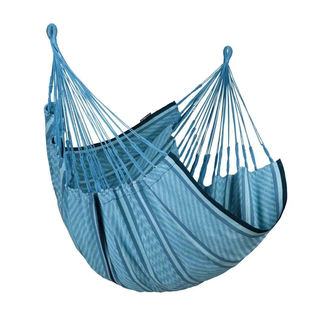La Siesta CUMBIA COMFORT ORGANIC - houpací sedačka ke stojanu Udine - bluezebra