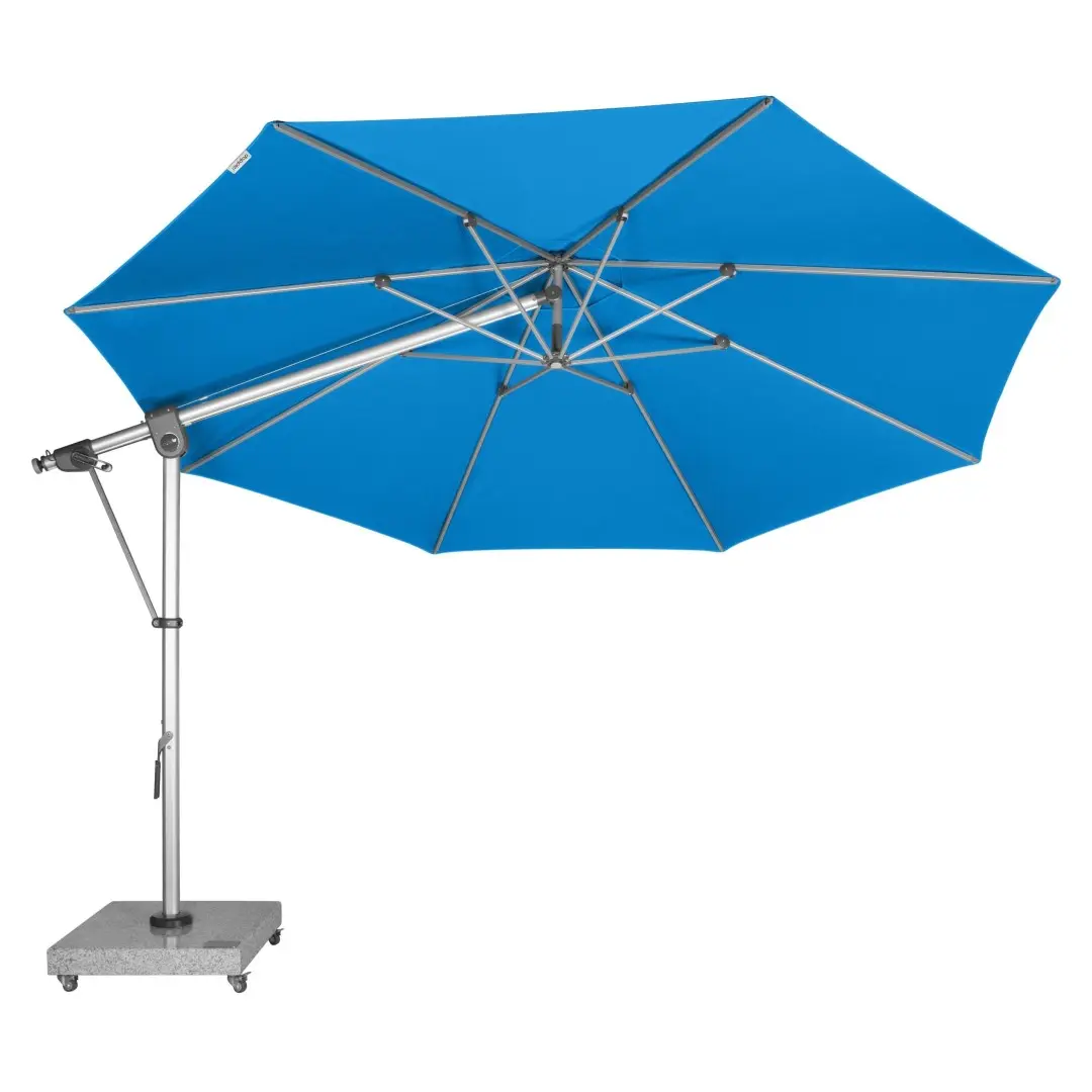 Zahradní výkyvný slunečník s boční tyčí Doppler EXPERT 350P, modrá DP438247T821