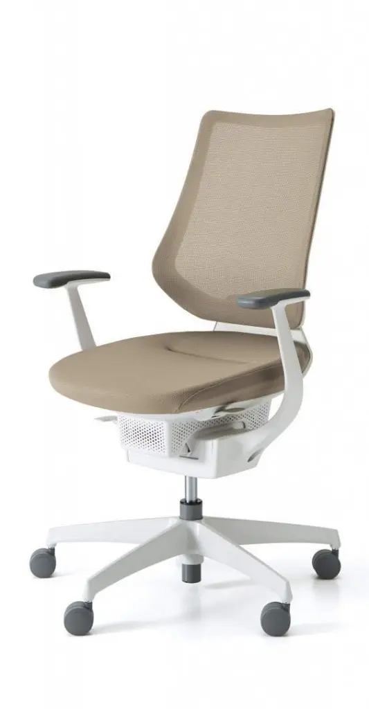 Kokuyo Japonská aktivní židle - Kokuyo ING GLIDER 360° bílá kostra