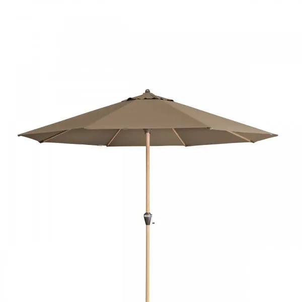 Doppler ALU WOOD 350 cm - slunečník s klikou s ULTRA UV ochranou