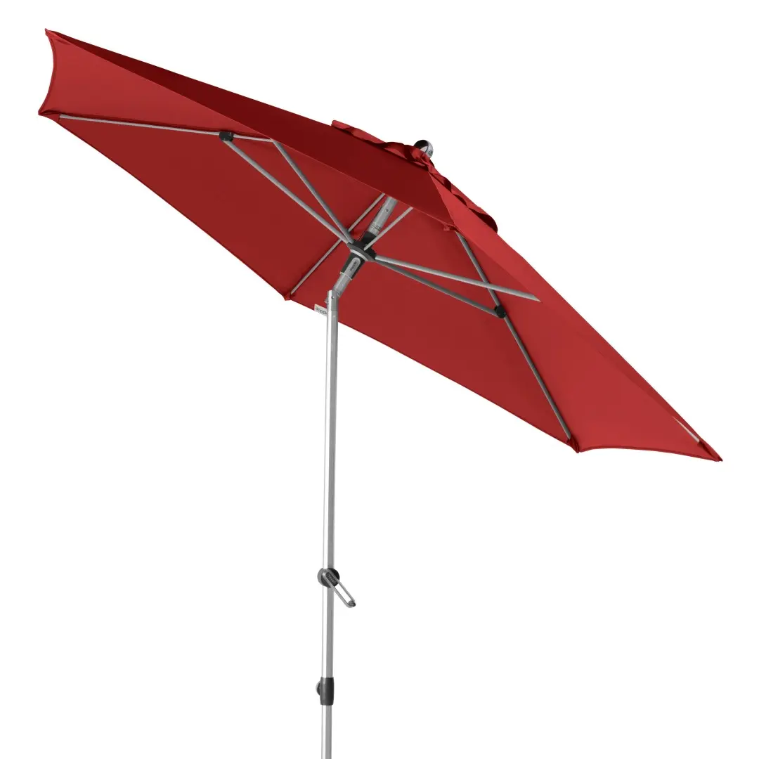 Doppler EXPERT 280 cm - slunečník s automatickým naklápěním klikou červený (kód barvy: 833)