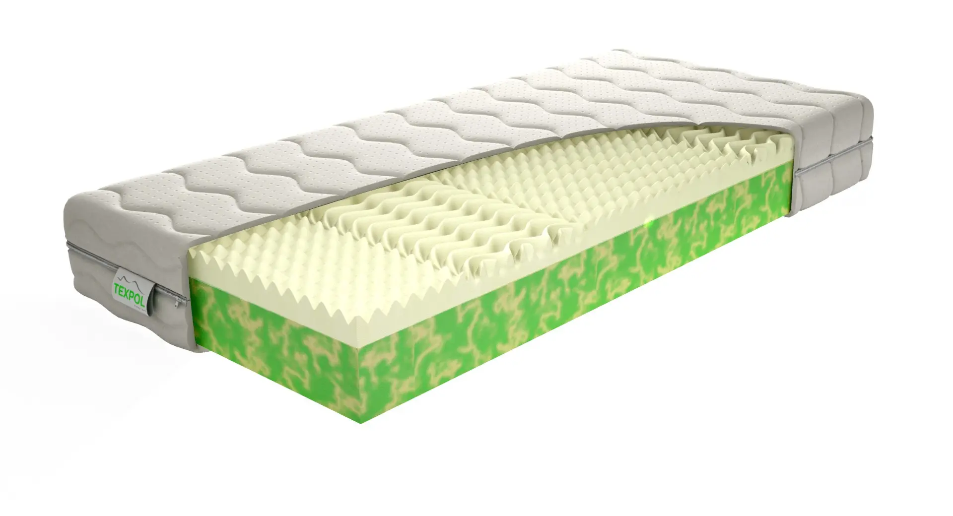TEXPOL LYRA BIO - zdravotní matrace s vysokou životností a s potahem Aloe Vera Silver