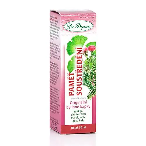 Dr.Popov Kapky bylinné Paměť-soustředění 50ml