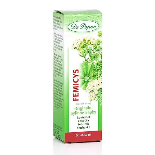 Dr. Popov Bylinné kapky Femicys, 50 ml