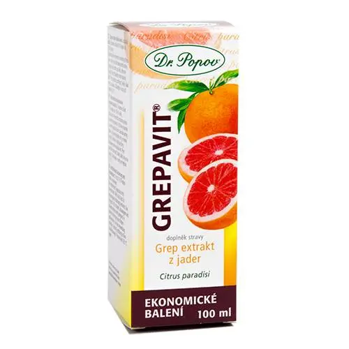 DR.POPOV Kapky grepavit grep extrakt z jader 100 ml