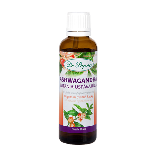 Dr. Popov Ashwagandha (Vitánie snodárná), 50 ml - originální bylinné kapky