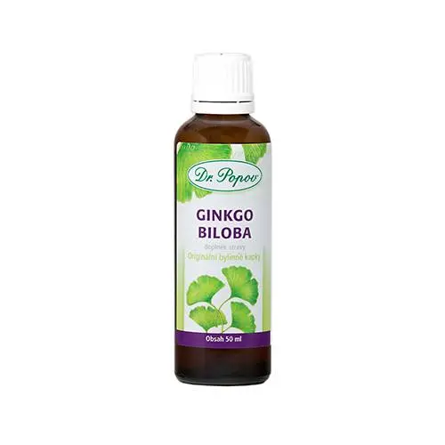 Dr. Popov Ginkgo biloba, 50 ml, originální bylinné kapky