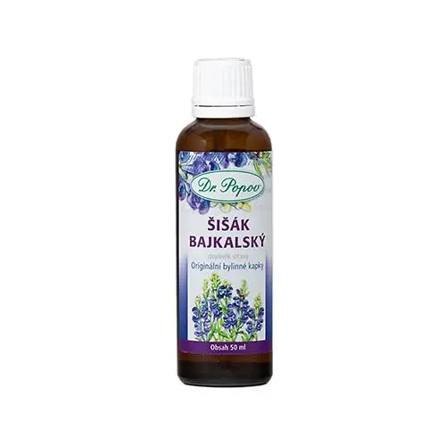 Dr. Popov Šišák bajkalský, 50 ml, originální bylinné kapky