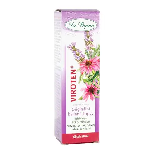 Dr. Popov Bylinné kapky VIROTEN®, 50 ml